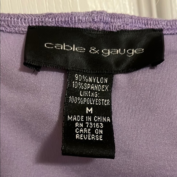 Purple Lace Ruffle Top - Picture 2 of 3